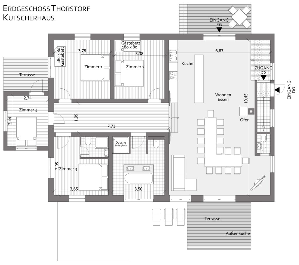 Grundriss Kutscherhaus EG